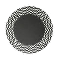 B&W Chevron Placemat Set, melamine dinnerware