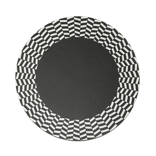 B&W Chevron Placemat Set, melamine dinnerware