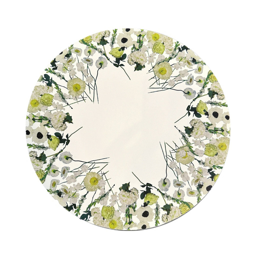 Cream Floral Garden Placemat Set, melamine dinnerware
