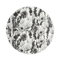 Greyscale Floral Garden Placemat, melamine dinnerware