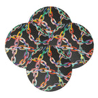 Chain Link Vinyl Placemats, Set of 4