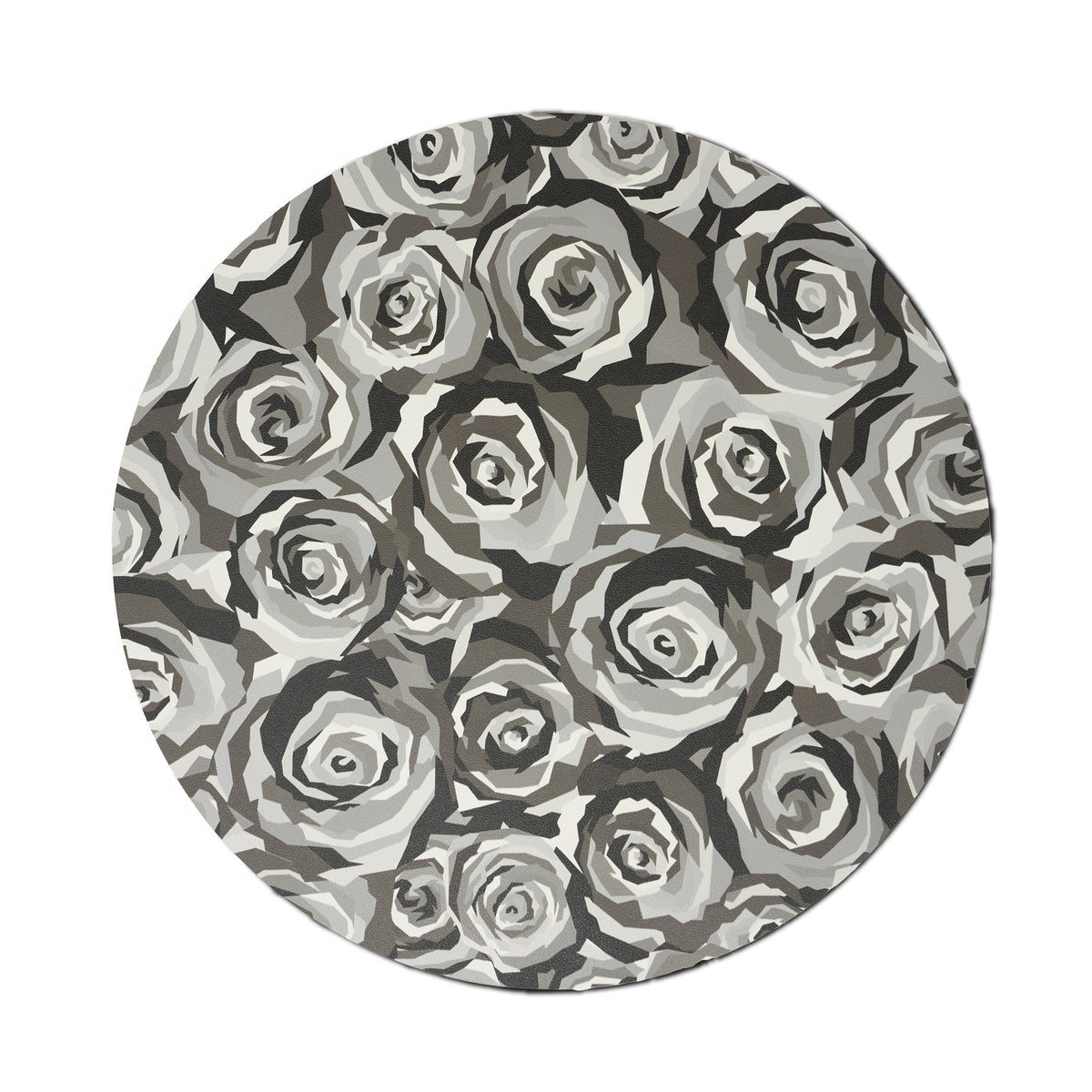 Greyscale Roses Placemat Set, melamine dinnerware