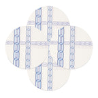 Blue Link & Starburst Placemat Set set of four