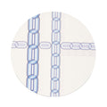 Blue Link & Starburst Placemat Set, melamine dinnerware