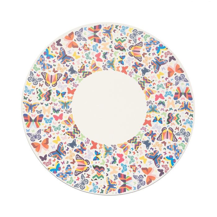 Multicolor Butterflies Vinyl Placemats, Set of 4