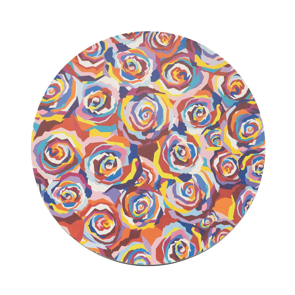 Multicolored Roses Placemat Set, melamine dinnerware
