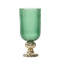 Green and Gold Flower Vase