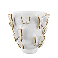 Porcelain Vase with Gold Butterflies, Large
