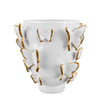 Porcelain Vase with Gold Butterflies, Large