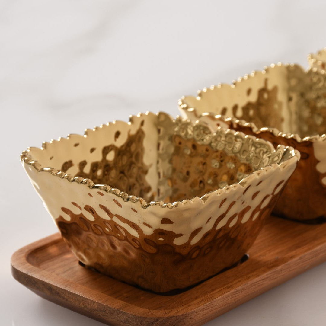 Golden Millennium Four Piece Entertaining Set - product photo