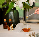 Frosted & Clear Large Honey Dish