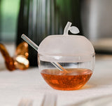 Frosted & Clear Large Honey Dish