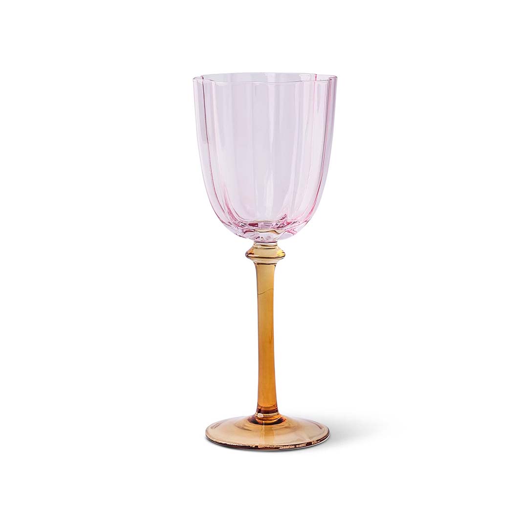Pink & Orange Two-Tone Wine Glass