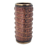 Brown Crocodile Skin Vase