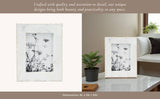 Photo Frame - White Marble Wood Jagged Edges, 5x7 in.
