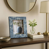 Photo Frame - Blue/Ivory Resin Woven, 5x7 in.