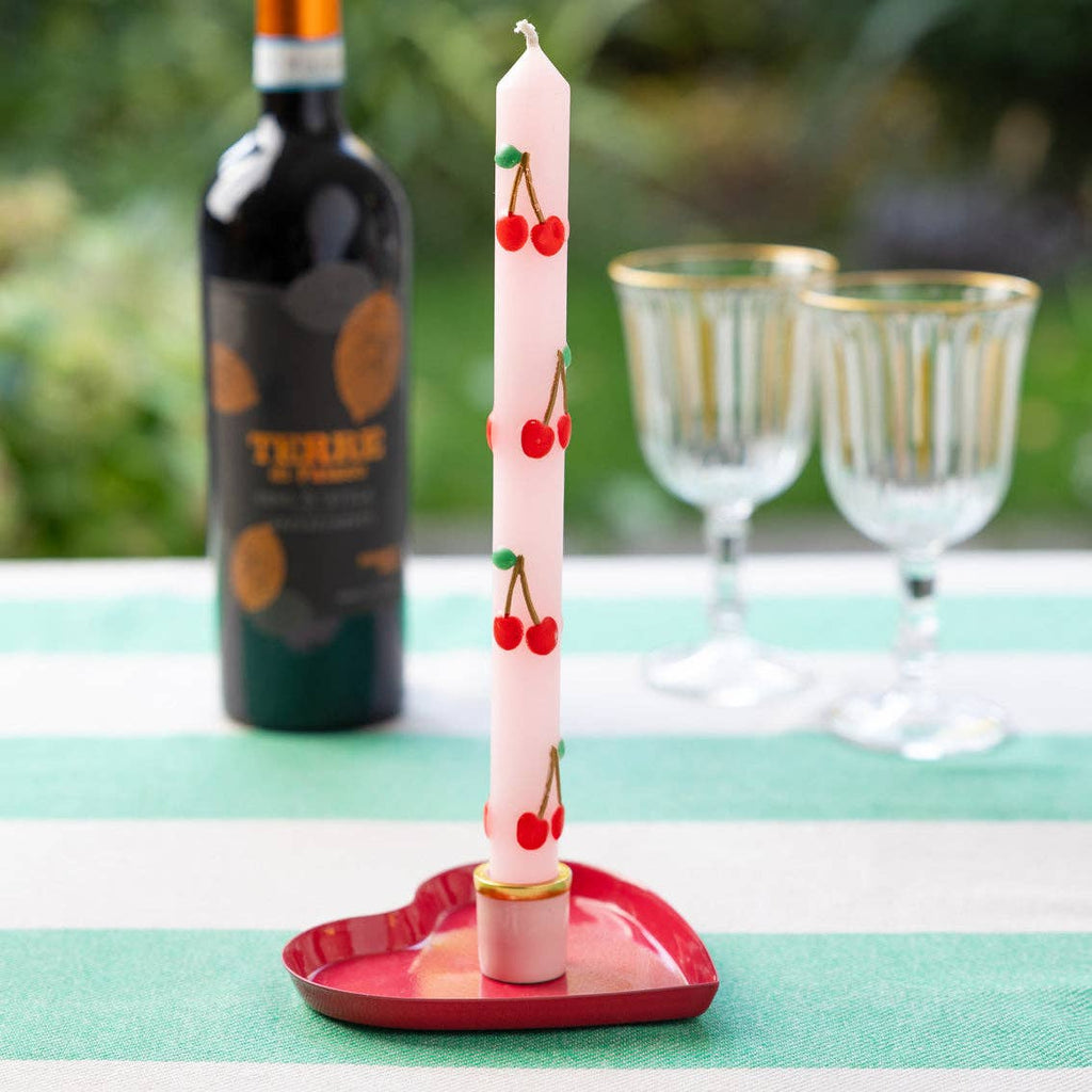 Cherry Dinner Candles, Set of 2