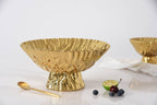 Mascali D'oro Gold Large Footed Bowl