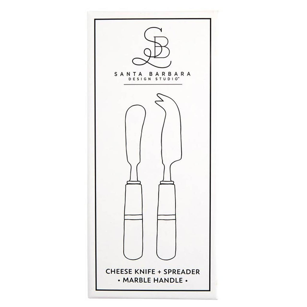 Marble Cheese Knives, Set of 2