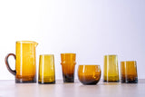 Moroccan Cone Glassware Small - Amber: Amber