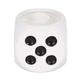Scented Candle - Tobacco Scented Wax Ceramic Dice, 9 Oz