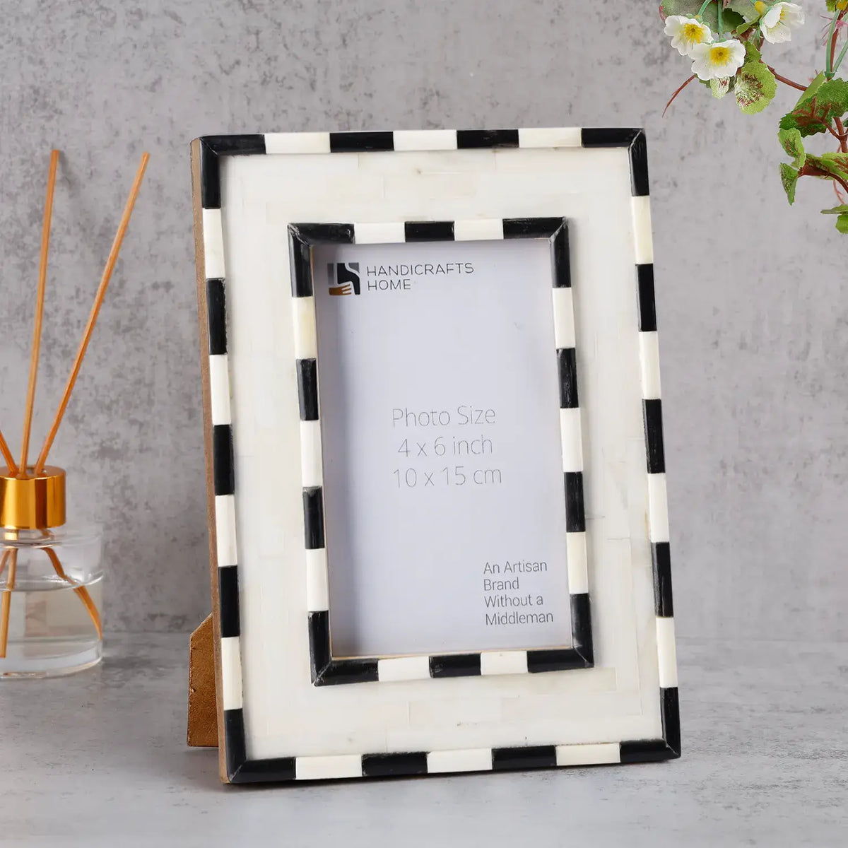 Mosaic Art Frame, Black, 4x6