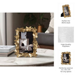 Photo Frame - Gold Resin Butterflies Border,  4x6 in.