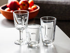 Resting Face Glass Goblets, Set of 2