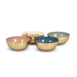 Mini Enamel Bowl-4Asst-4"D - Set of 4