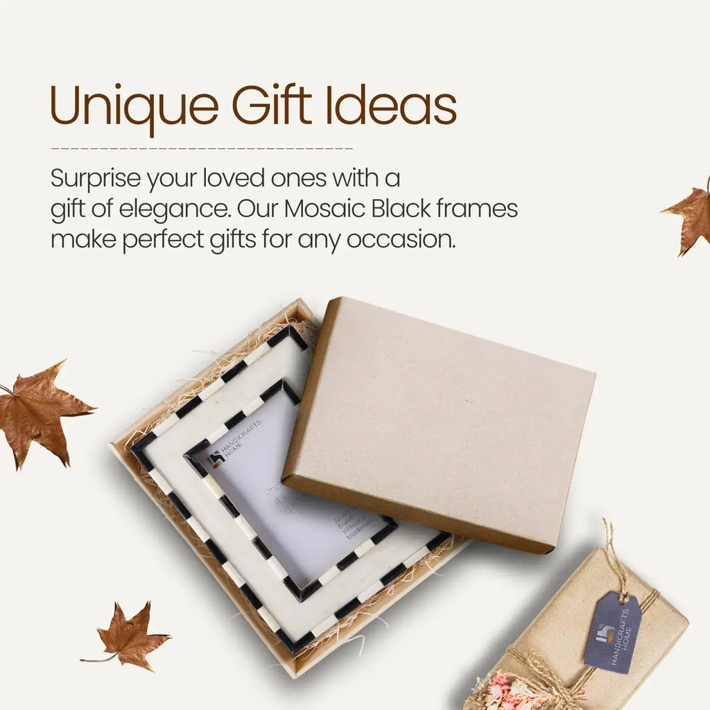 Mosaic Art Frame, Black, 4x6