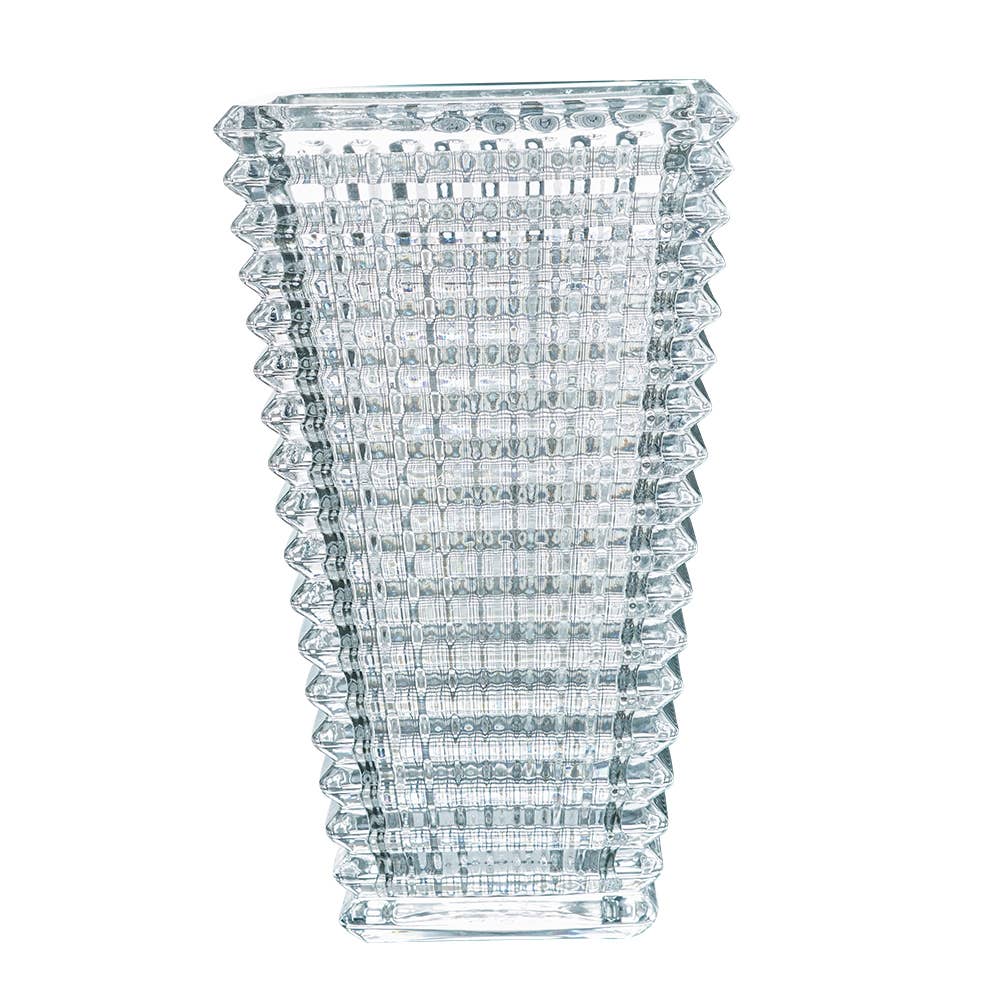 Clear Tiered Glass Vase