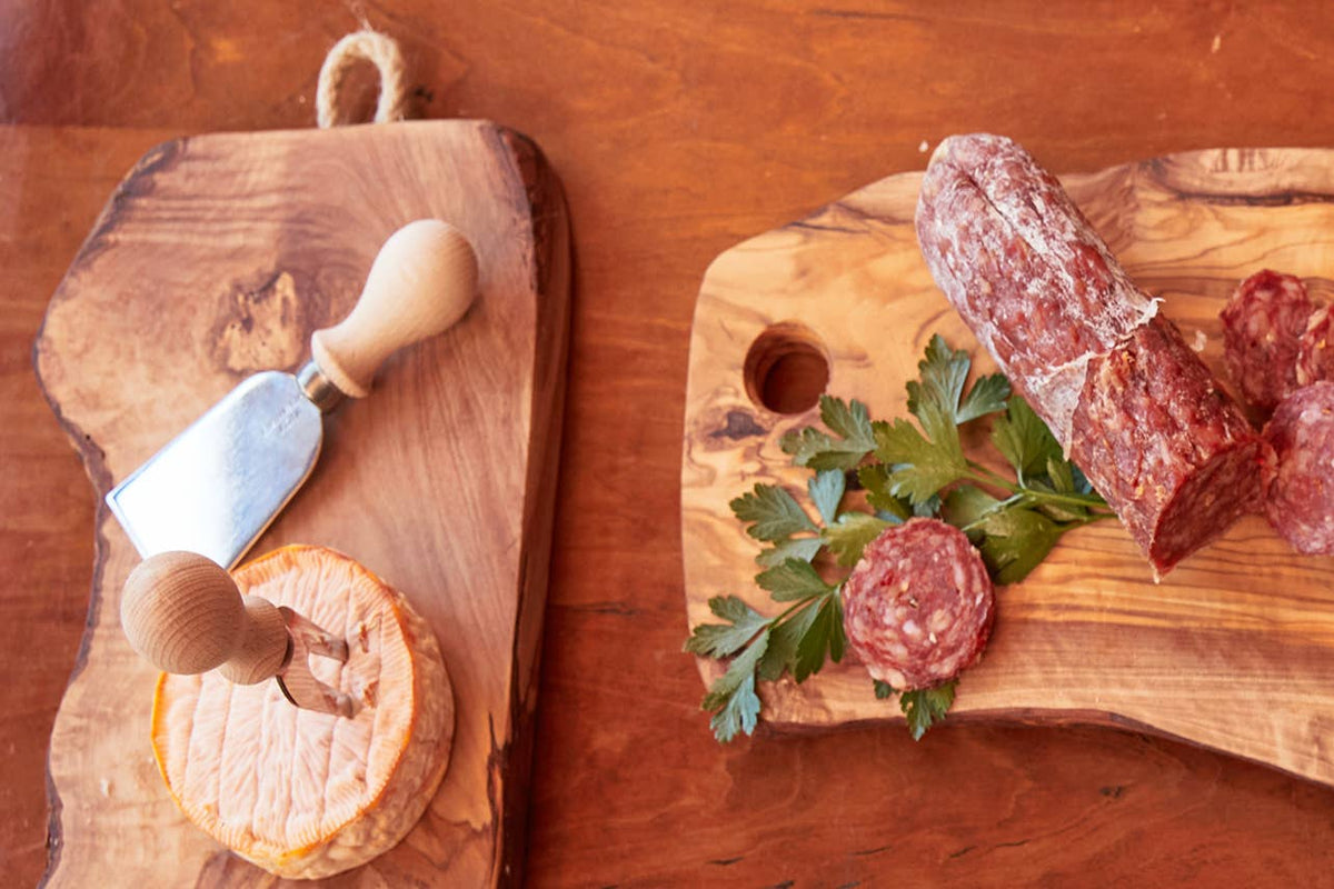 Italian Olivewood Charcuterie and Cheese Board