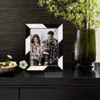 Black and White Resin Inlay Frame, 8x10