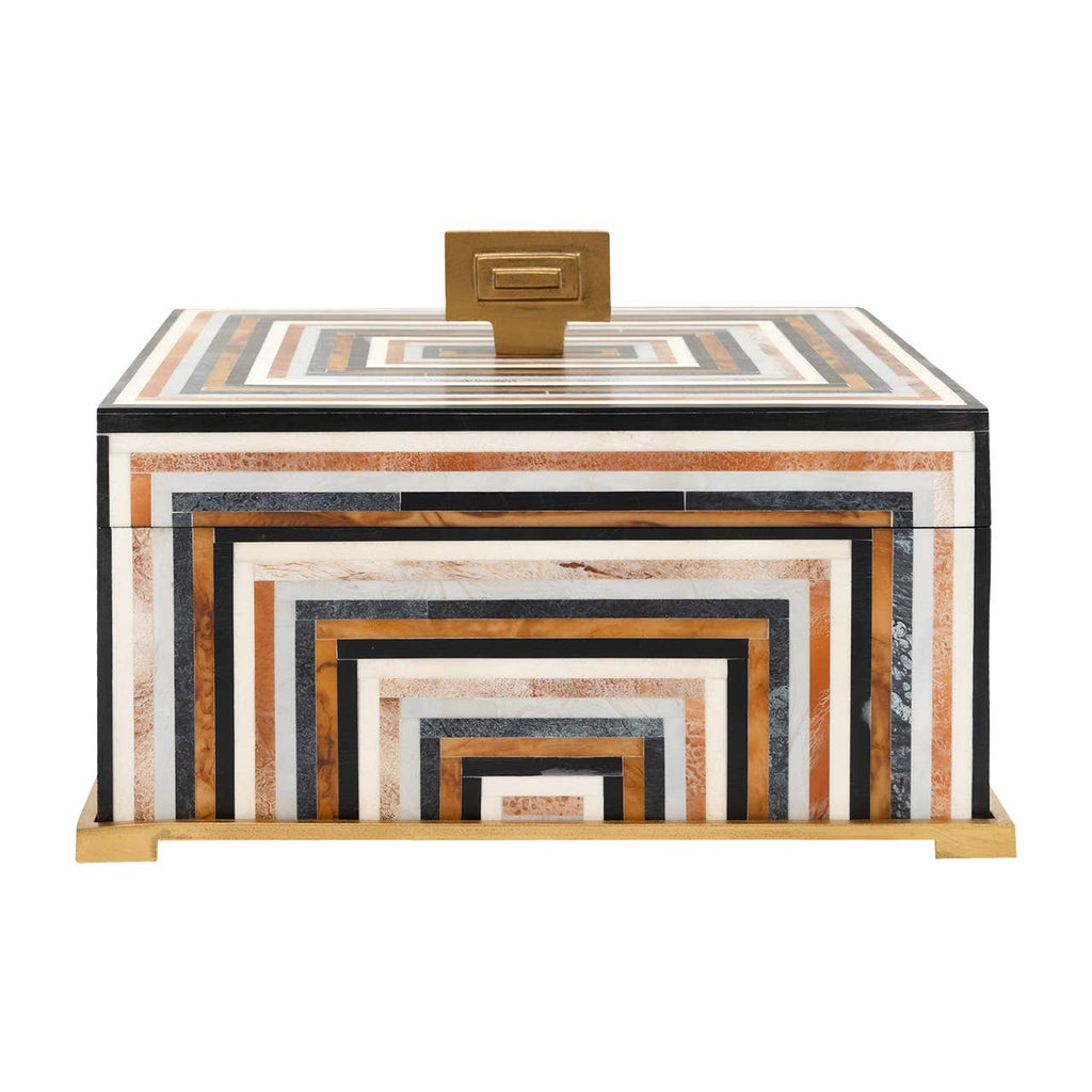 Hamett Geometric Lidded Box