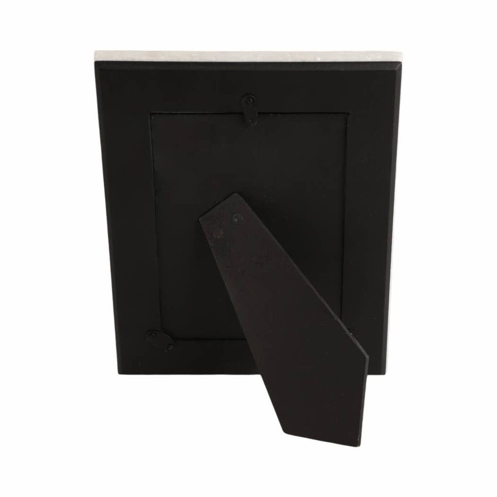 White Marble Beveled Picture Frame, 4x6