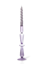 Lilac Colored Glass Taper Holder