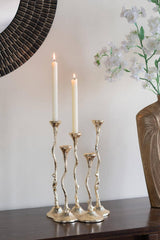 10x6.7x14" 5-Light Cast Aluminum Taper Candle Holder