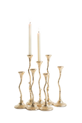 10x6.7x14" 5-Light Cast Aluminum Taper Candle Holder