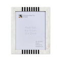 White and Black Resin Inlay Frame, 8x10