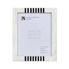 White and Black Resin Inlay Frame, 8x10