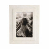 Marble Modern Beveled Edges Photo Frame - White, 4x6 in.