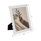 White Scalloped Edge Picture Frame, 8x10