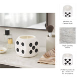Scented Candle - Tobacco Scented Wax Ceramic Dice, 9 Oz