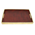Burgundy Lizard Skin Tray