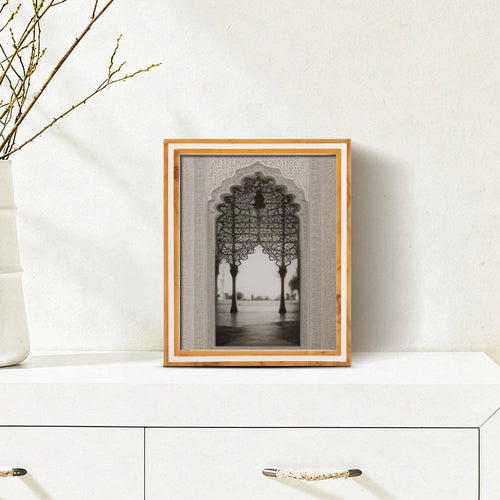 Amber and Black Resin Inlay Frame, 8x10