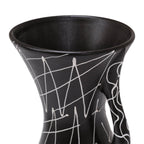 Cazden Black and White Tall Vase