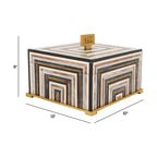 Hamett Geometric Lidded Box