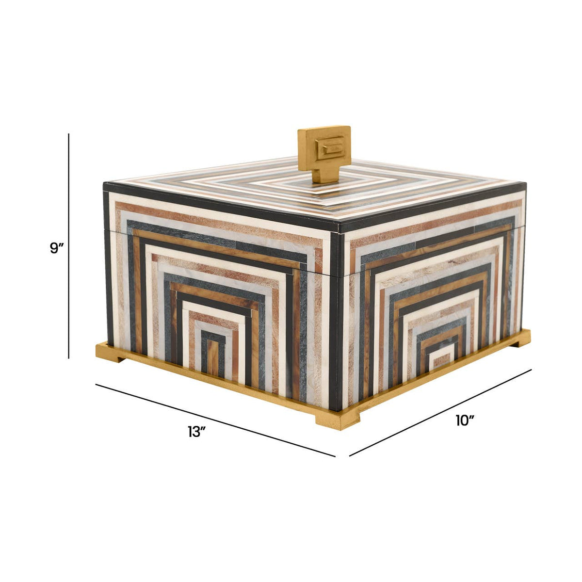 Hamett Geometric Lidded Box