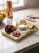 Dazzle Irregular Onyx Cheese Board: Rose Quartz