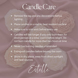 Bubble Column Taper Candle: Handmade Soy Dinner Candle: Nude